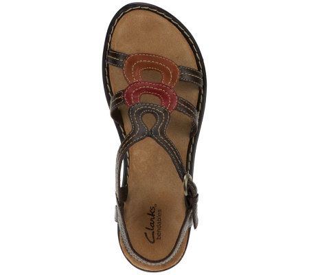 Clarks Bendables Ina Napa Multi-Strap Sandals