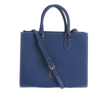Dooney & Bourke Dillen Leather Janine Satchel Fashion Colors w/Detach. Strap