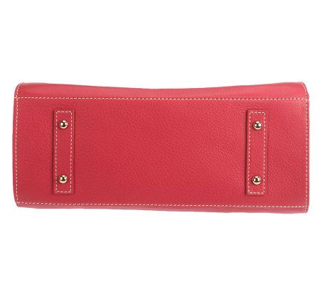 Dooney & Bourke Dillen Leather Janine Satchel Fashion Colors w/Detach. Strap