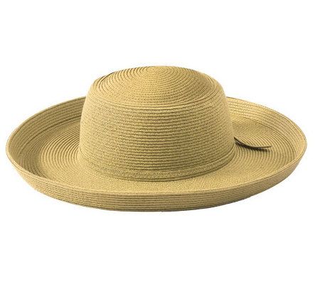 San Diego Hat Co. Womens Paper Braid Hat with3 Brim - A315954