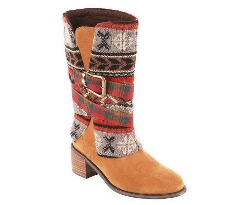 MukLuks Nicole - Belted Cowboy Boot - A327054