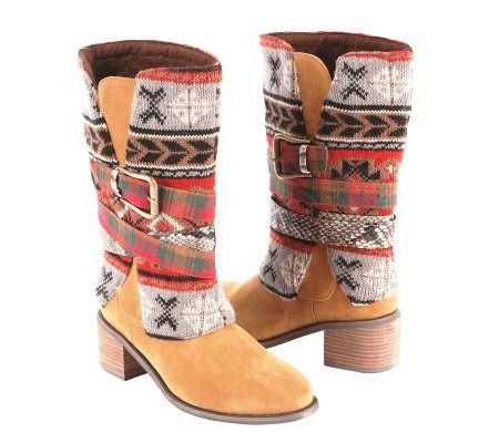 MukLuks Nicole - Belted Cowboy Boot