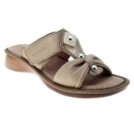 Fly Flot Style Caspian Leather Slide Sandals - A328654