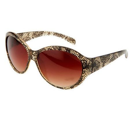 Joan Rivers Luxe Lace Pattern Sunglasses - A222655