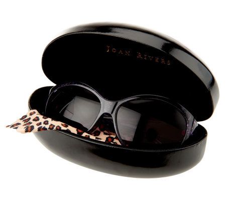 Joan Rivers Luxe Lace Pattern Sunglasses