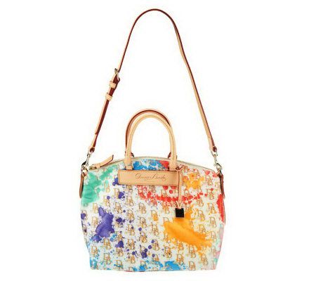 Dooney & Bourke Coated Cotton DB 75 Splash Satchel - A224955