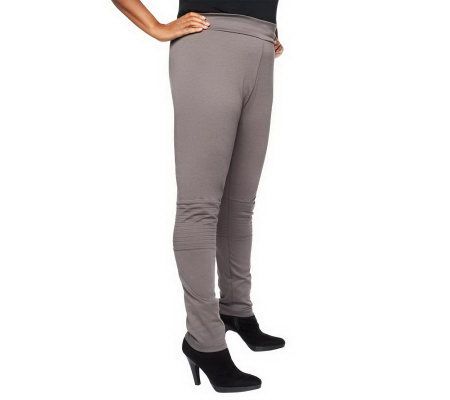 Jennifer Hudson Collection Slim Leg Pants with Stitch Detail - A227355
