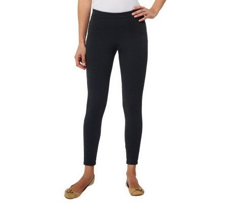 Isaac Mizrahi Live! Icon Marilyn Stretch Ponte Leggings - A227655