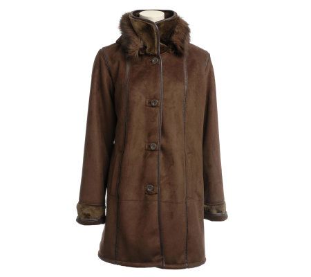 Excelled Man-made Shearling Coat - A321055