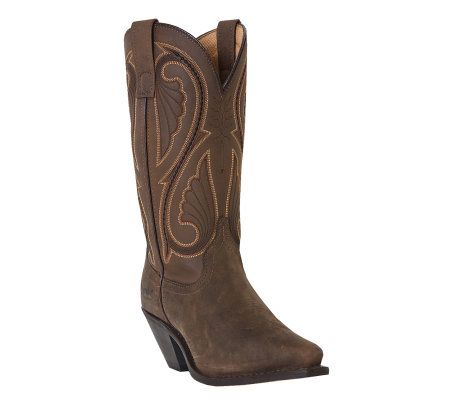Laredo Womens 11 Tan Distressed Boots - A184356