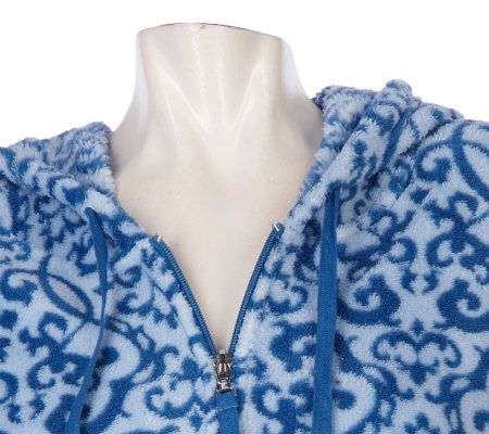 Carole Hochman WallpaperScroll Microlush Fleece 2-pc. Lounge Set