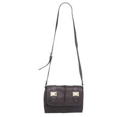 B. Makowsky Glove Leather Crossbody Flap Messenger Bag - A221256