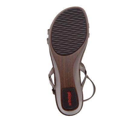Orthaheel Kelly Orthotic Wedge Sandals w/ Backstrap
