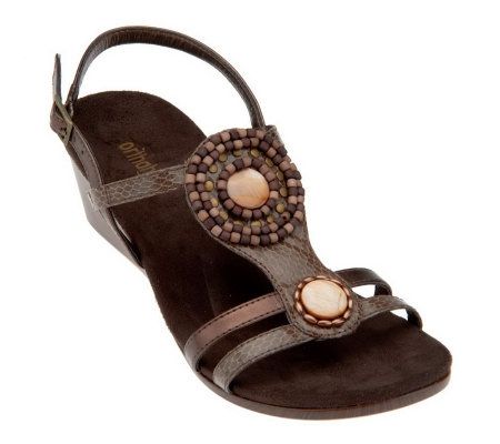 Orthaheel Kelly Orthotic Wedge Sandals w/ Backstrap - A231056