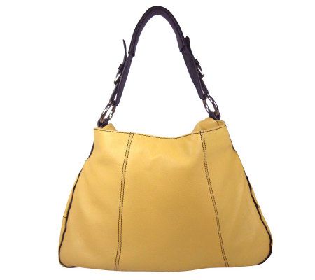 orYANY Leather Katie Flap Front Hobo Bag