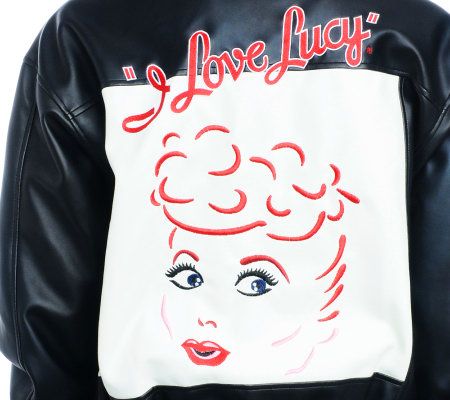 Excelled Ladies I Love Lucy Faux LeatherJacket