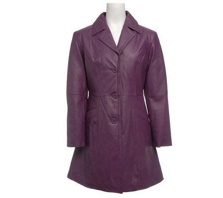 Excelled Ladies Leather Peak Lapel Walker - A198257