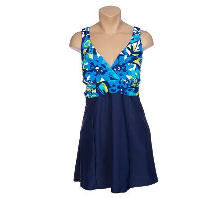 Ocean Dream Signature Marrakesh Express Banded Swim Dress - A215457