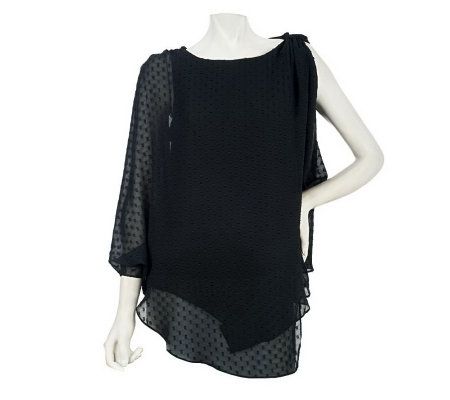 KZ by Karen Zambos Polka Dot Sheer Caftan - A226457