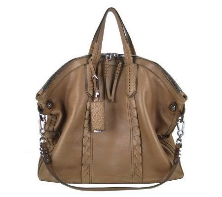 orYANY Leather Convertible Tote with Woven Leather Details - A229057