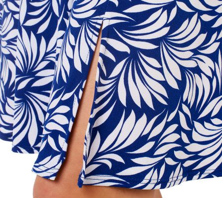 Susan Graver Liquid Knit Sleeveless Printed Dress