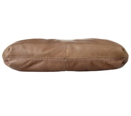 B.Makowsky Leather Zip-Top East/West Crossbody Bag