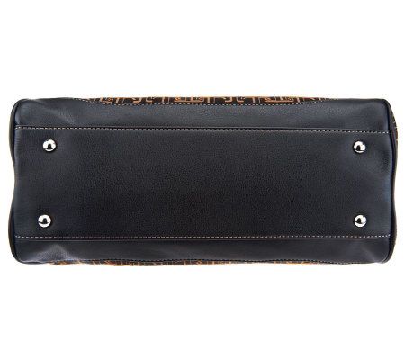 Tignanello Signature Print Satchel with Removable Shoulder Strap