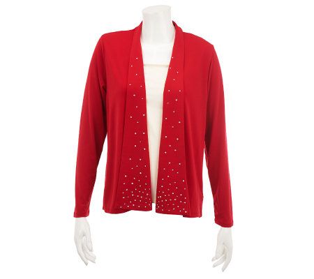 Quacker Factory DreamKnit Fly Away Long Sleeve Cardigan - A229258