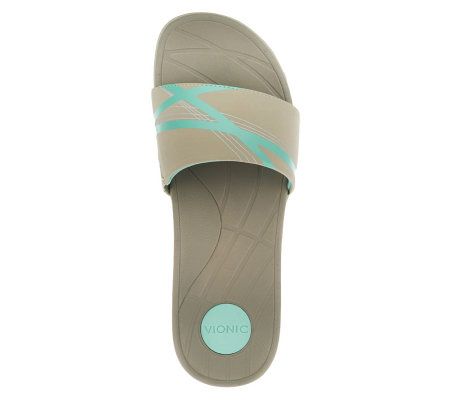 Vionic by Orthaheel Sprint Orthotic Slide Sandals
