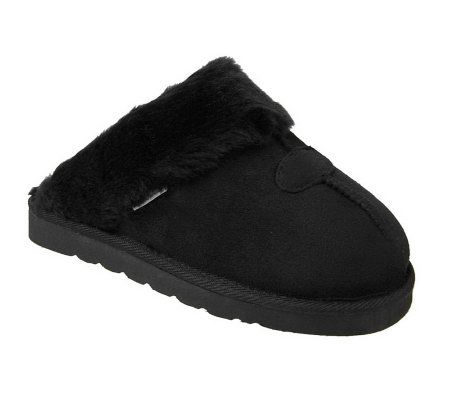 Journee Collection Womens Faux Suede BacklessSlipper - A193959