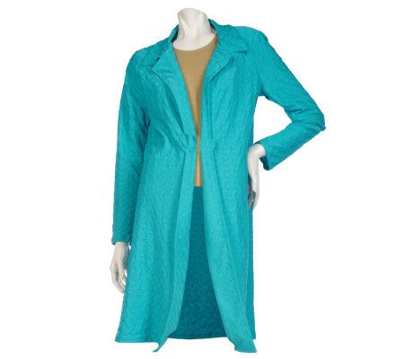 Effortless Style by Citiknits Open Front Textured Topper - A198459