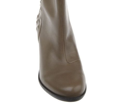 B. Makowsky Leather Boots w/ Hidden Stud Detail