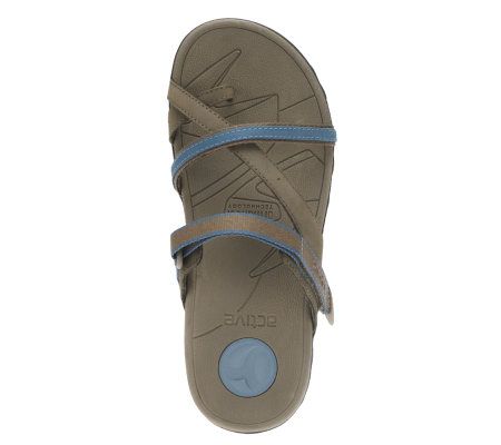 Vionic by Orthaheel Mojave Orthotic Leather Slip-on Sandals