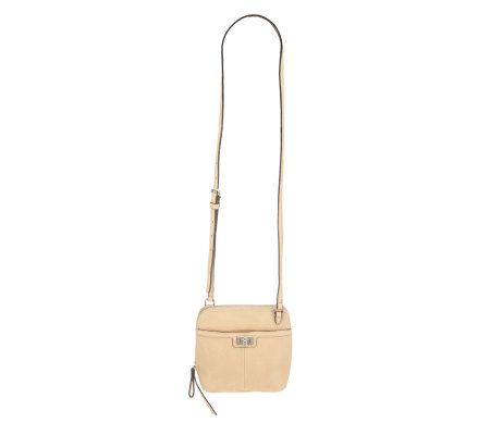B. Makowsky Glove Leather Zip Around Mini Crossbody Bag