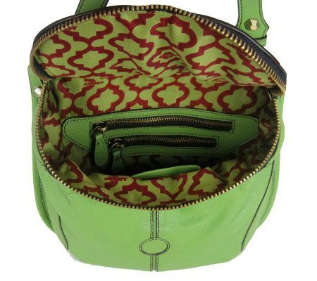 orYANY Leather Becky Crossbody with Woven Accents