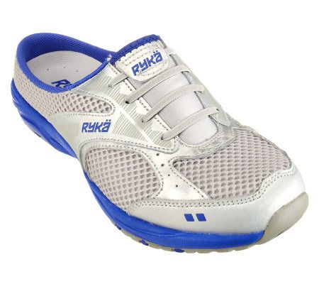 Ryka Dash Leather & Mesh Slip-on Athletic Mule - A231359