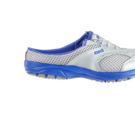 Ryka Dash Leather & Mesh Slip-on Athletic Mule