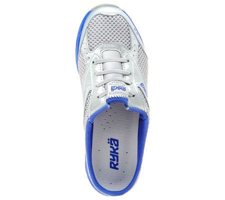 Ryka Dash Leather & Mesh Slip-on Athletic Mule