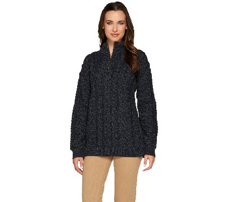 Kilronan Unisex Wool 1/2 Zip Sweater - A233359