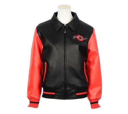 Excelled Betty Boop Faux Leather Jacket - A321059
