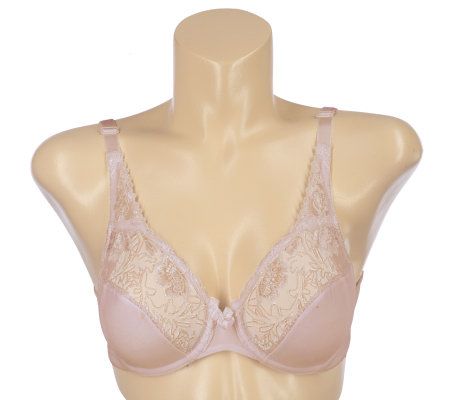 Breezies S/2 Sueded Satin and Lace Underwire Bras with UltimAir