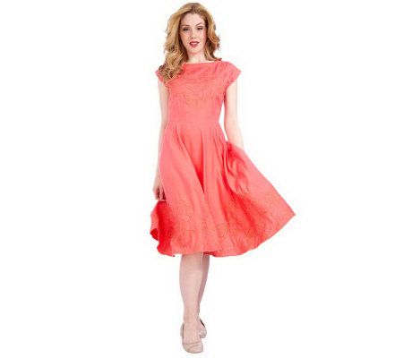 Isaac Mizrahi Live! Drop Sleeve Crew Neck Dress - A214460