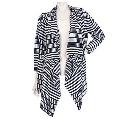 Joan Rivers Drape Front Knit Cardigan - A215460