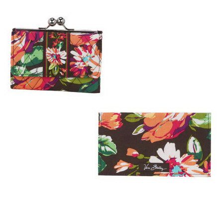 Vera Bradley Signature Print Kisslock Wallet and Checkbook Cover - A228560