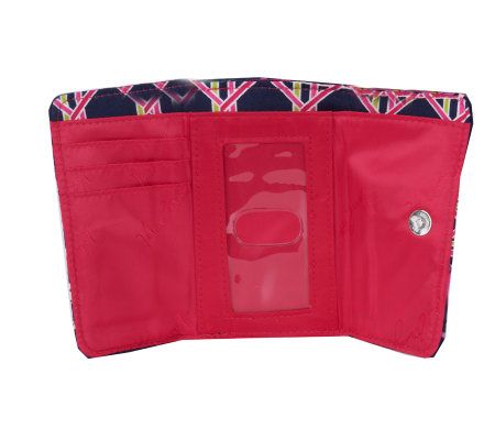 Vera Bradley Signature Print Kisslock Wallet and Checkbook Cover