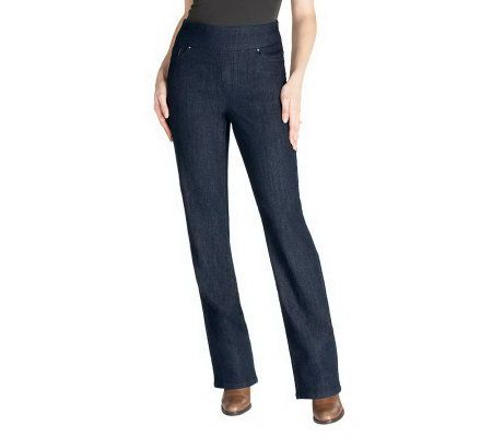 Denim & Co. How Smooth Modern Waist Tall Pull-on Jeans - A230660