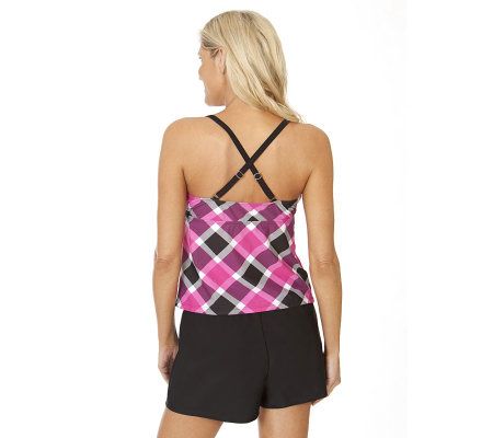 Ocean Dream Signature Square Dance Flyaway Tankini with Short