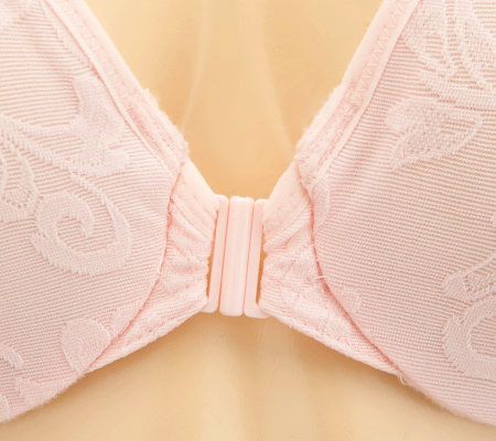 Breezies Seamless Lace Front Closure Bra w/ UltimAir Lining