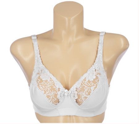 Breezies S/2 Sueded Satin & Lace Soft Cup Bras with UltimAir