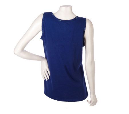 Carole Hochman Dotted Daisies Cotton Jersey 3-Piece Pajama Set